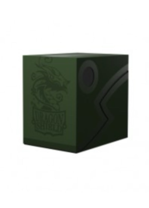 龍盾卡盒| Dragon Shield Double Shell Box | Forest Green & Black