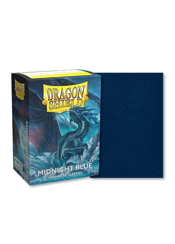 龍盾卡套 | Dragon Shield Card Sleeves | 100 Standard Size | Midnight Blue