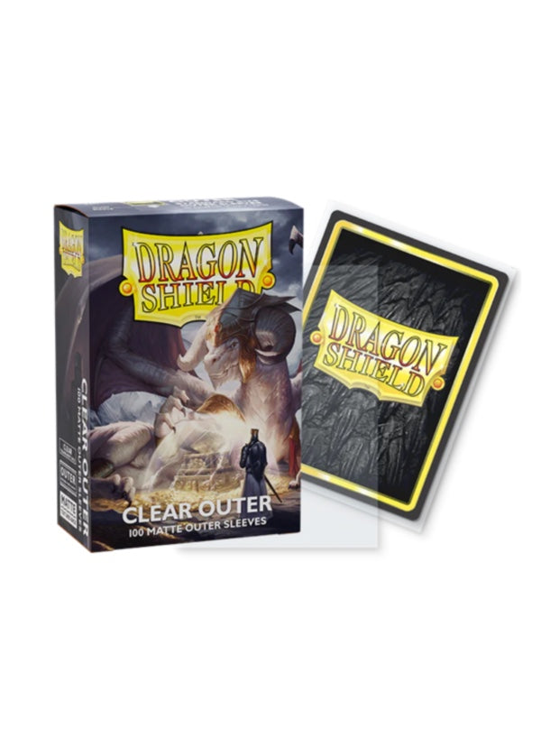 龍盾卡套 | Dragon Shield Card Sleeves | 100 Standard Size | Matte Clear Outer