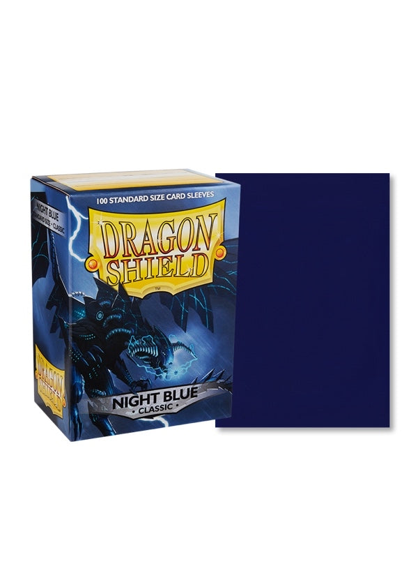 龍盾卡套 | Dragon Shield Card Sleeves | 100 Standard Size | Classic Night Blue