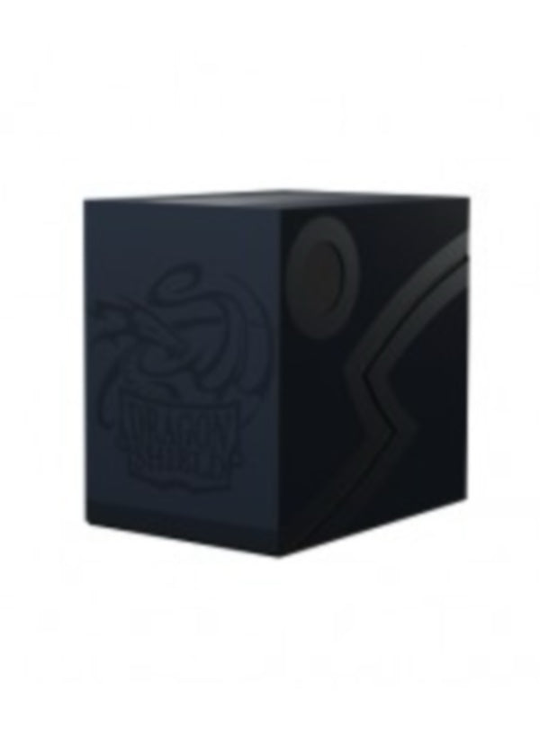 龍盾卡盒| Dragon Shield Double Shell Box | Midnight Blue & Black