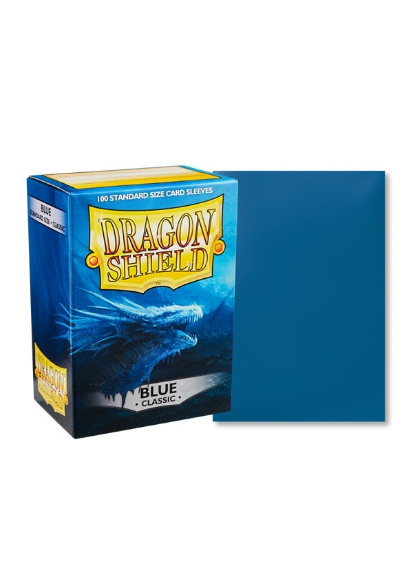 龍盾卡套 ｜ Dragon Shield Card Sleeves | 100 Standard Size | Blue Classic