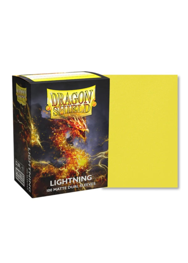 龍盾卡套 ｜ Dragon Shield Card Sleeves | 100 Standard Size | Matte Dual Lightning