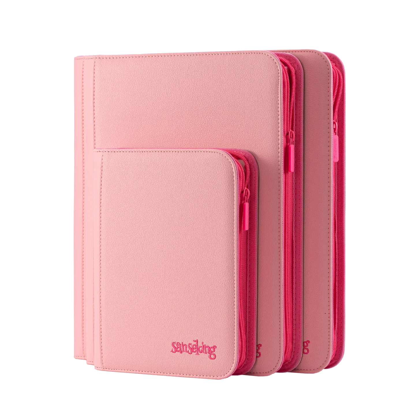 SANSEKING | Pink 4/9/12 Pocket Binder