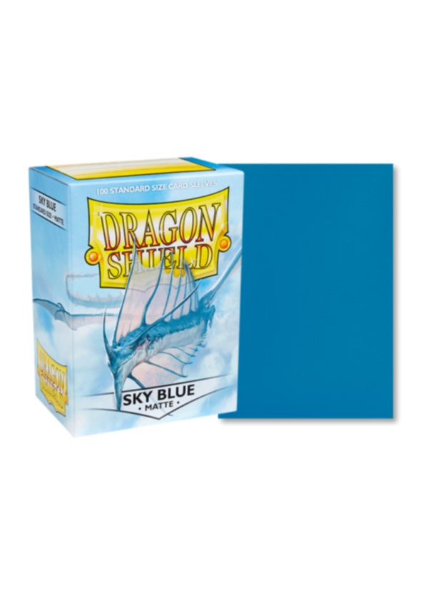 龍盾卡套 ｜ Dragon Shield Card Sleeves | 100 Standard Size | Sky Blue Matte