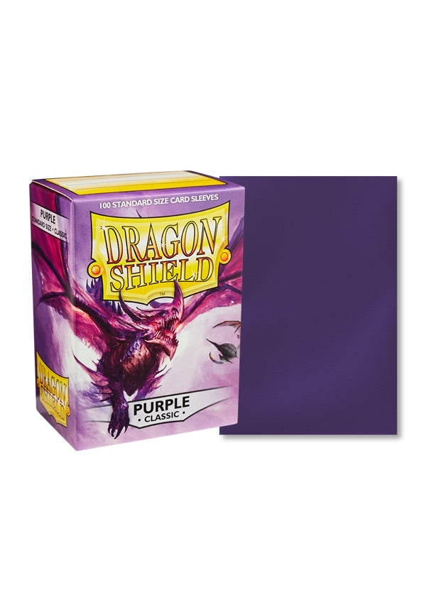 龍盾卡套 ｜ Dragon Shield Card Sleeves | 100 Standard Size | Purple Classic