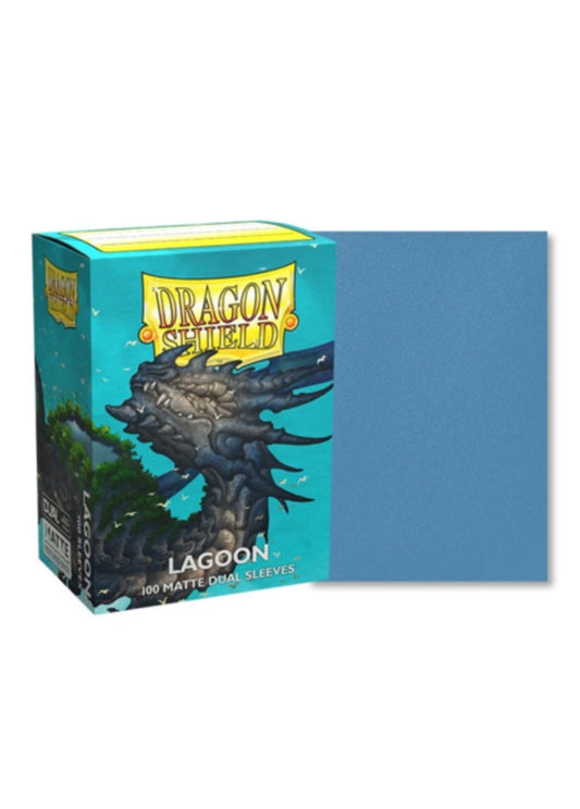 龍盾卡套 ｜ Dragon Shield Card Sleeves | 100 Standard Size | Matte Dual Lagoon