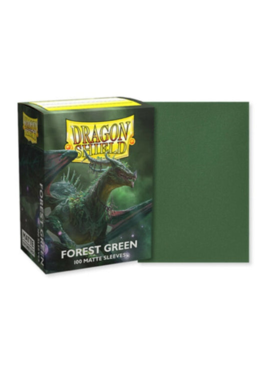 龍盾卡套 ｜ Dragon Shield Card Sleeves | 100 Standard Size | Forest Green