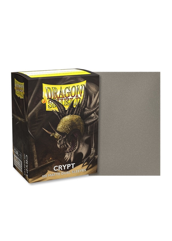 龍盾卡套 ｜ Dragon Shield Card Sleeves | 100 Standard Size | Crypt