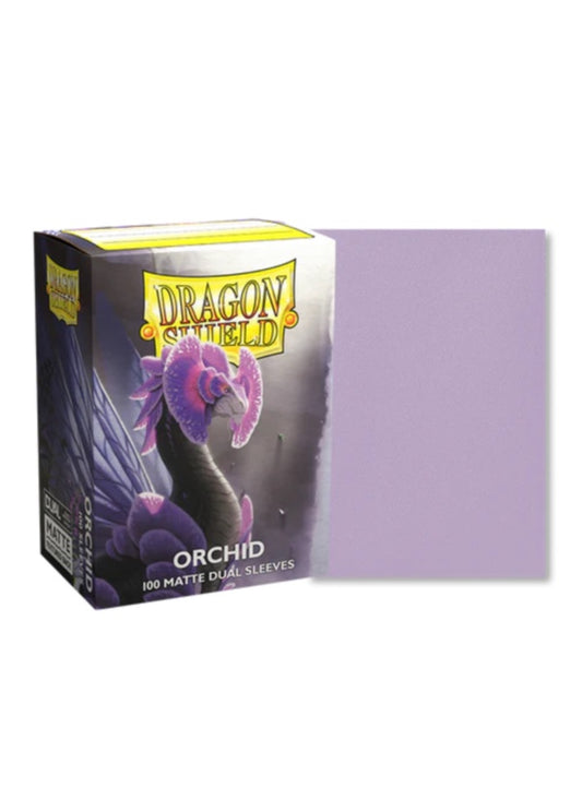 龍盾卡套 ｜ Dragon Shield Card Sleeves | 100 Standard Size | Matte Dual Orchid