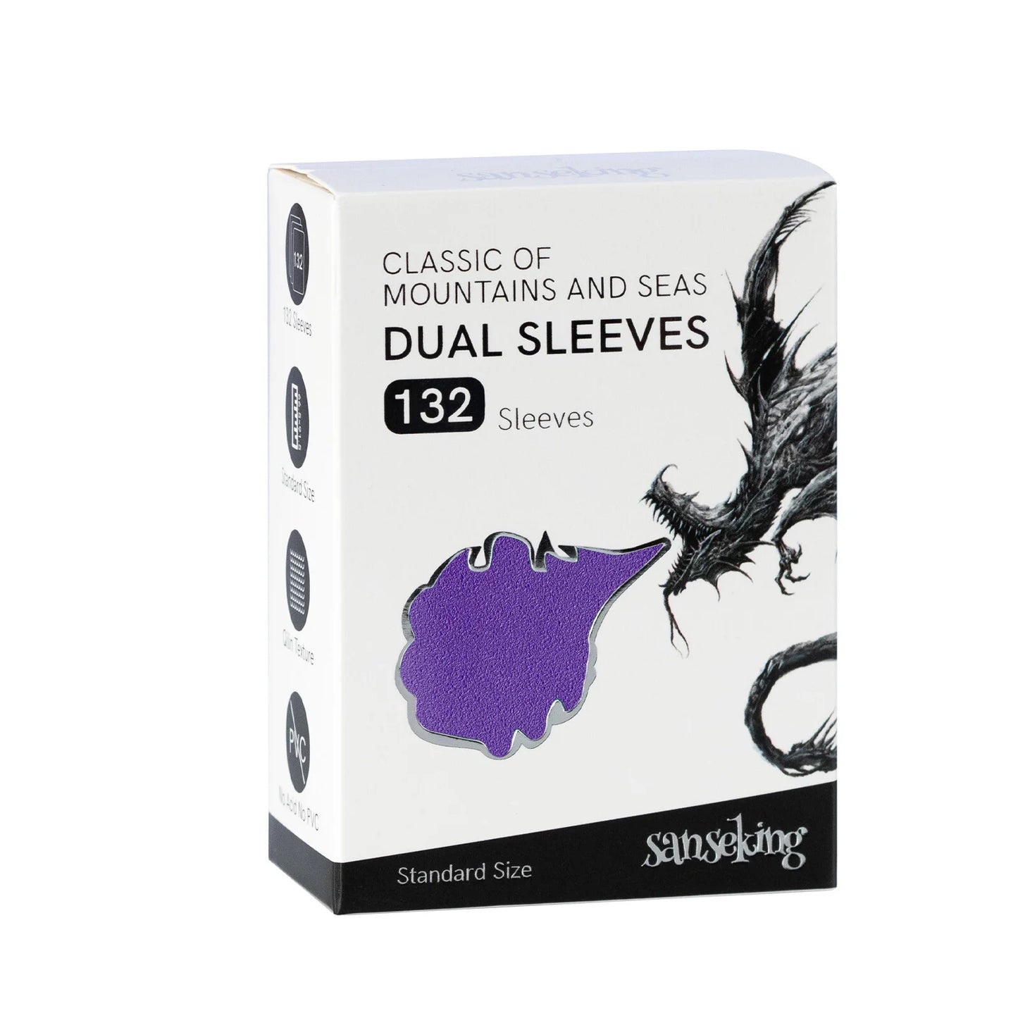 SANSEKING | Standard Size Dual Sleeves (132pcs) - PURPLE
