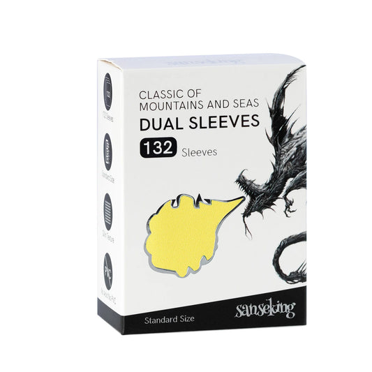 SANSEKING | Standard Size Dual Sleeves (132pcs) - YELLOW