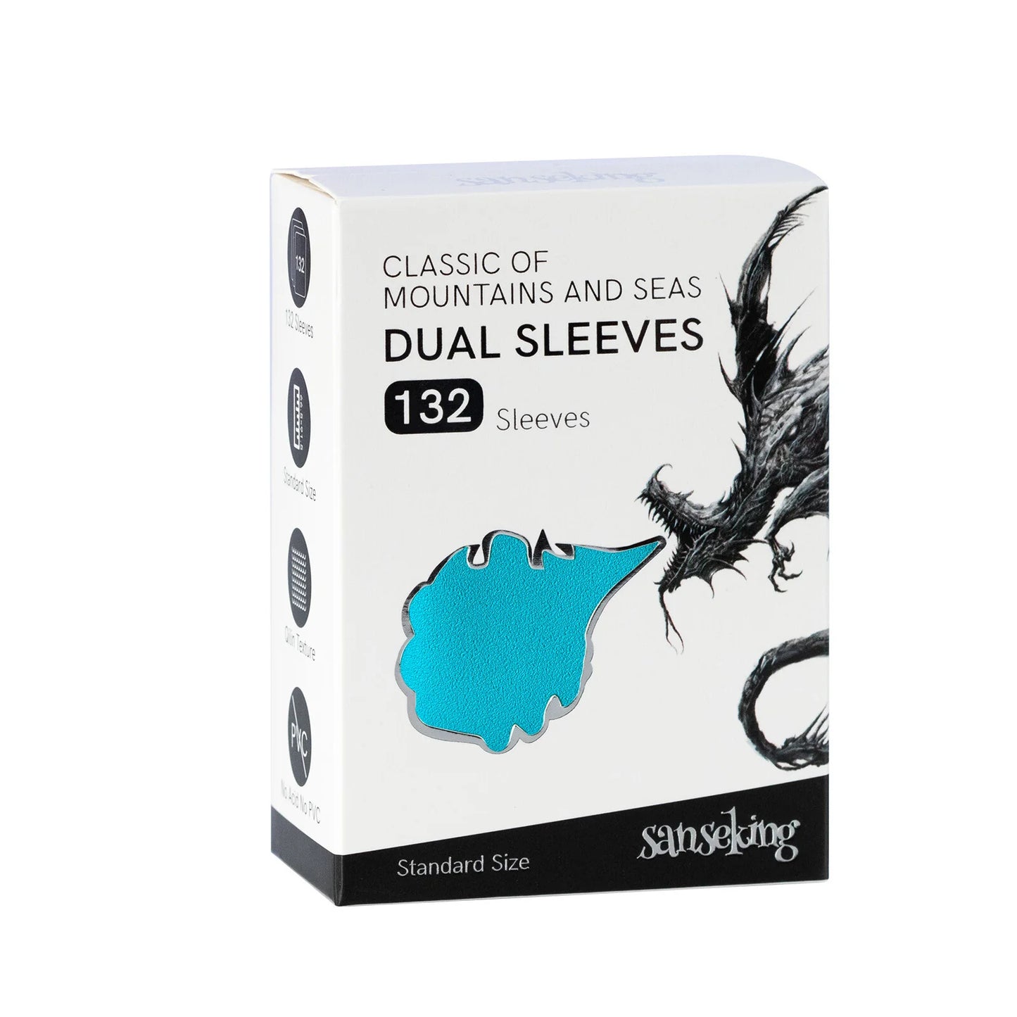 SANSEKING | Standard Size Dual Sleeves (132pcs) - BLUE