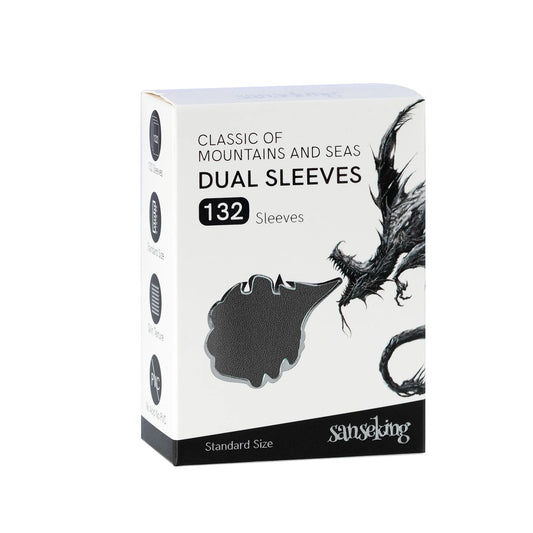 SANSEKING | Standard Size Dual Sleeves (132pcs) - BLACK