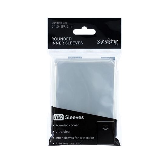 SANSEKING | Rounded Inner Sleeves (100pcs) - 64.5 x 89.5 mm
